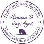 28 days matured beef - Chadwicks Butchers Guarantee